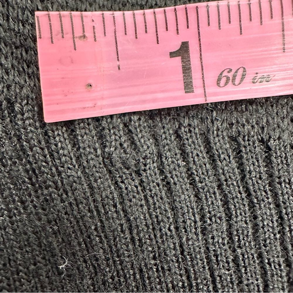 Vintage David Meister Large Wool Blend Black Metallic Gold Turtleneck Sweater - Picture 15 of 15